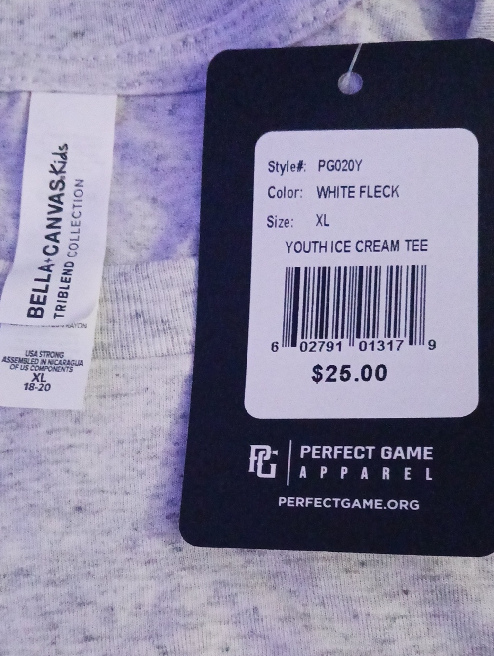 Perfect Game Youth Ice Cream Tee, XL - Picture 4 of 4